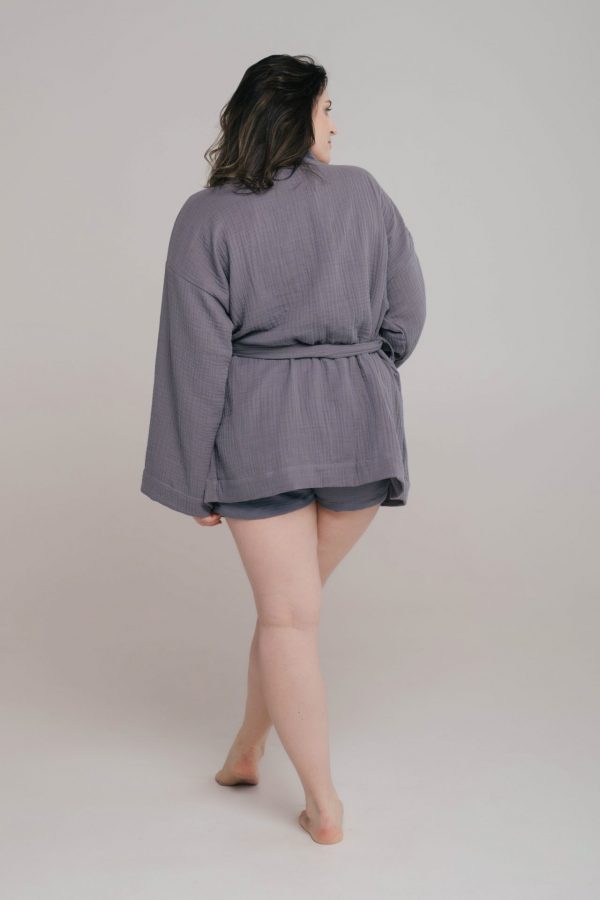 Organic Cotton Kimono / GREY - Image 2