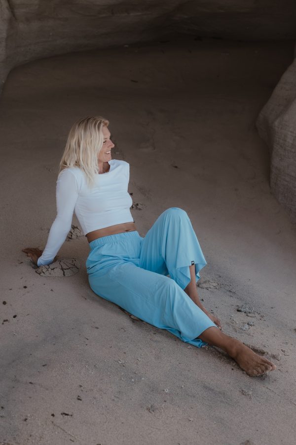 KATI x MUTA / Flowy Pants / SKY BLUE - Image 4
